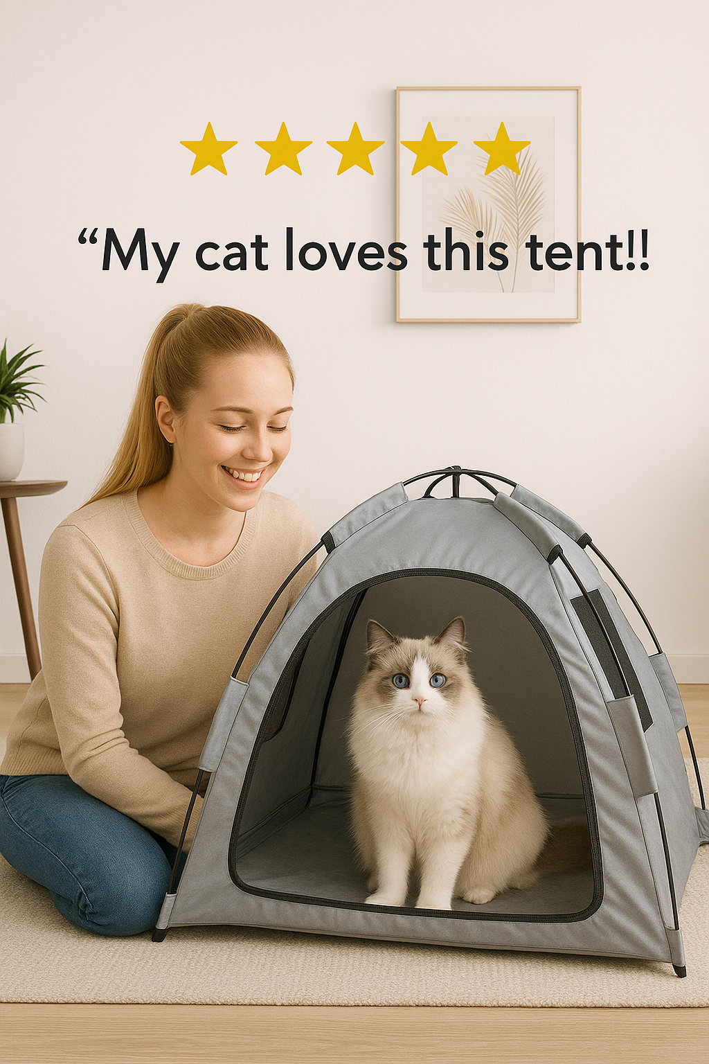 All-Season Waterproof Pet Tent House – The Ultimate Cozy Nest for Cats and Dogs, Perfect for Indoor and Outdoor Adventures! ThreadGalaxy