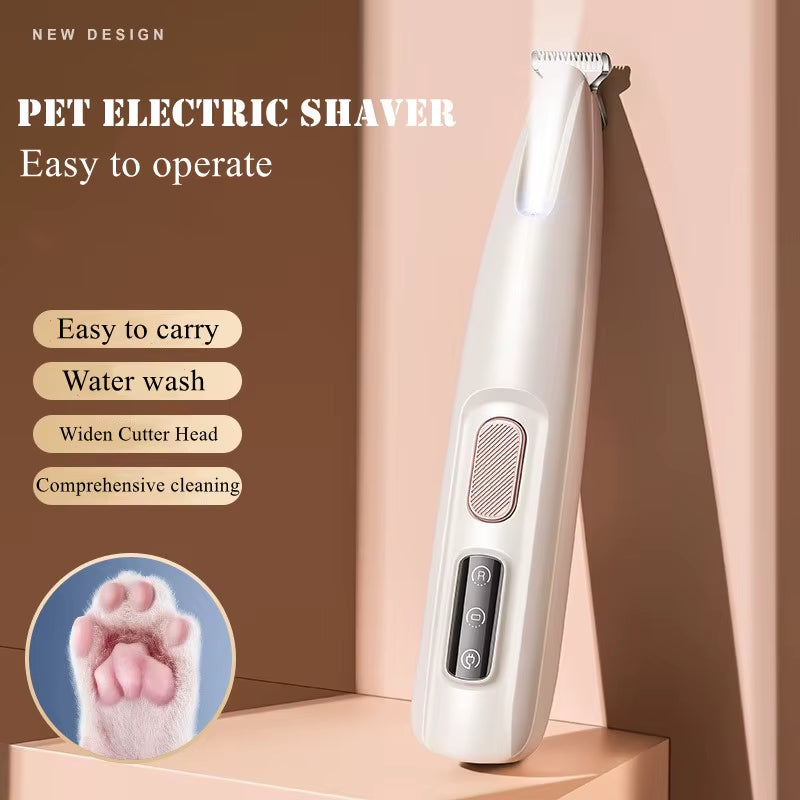Professional Pet Grooming Clippers with LED Light - Electric Shaver for Dogs and Cats, Hair Cutting Blades for Puppies and Kittens